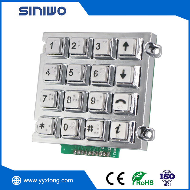 Zinc Alloy Industrial Keypad